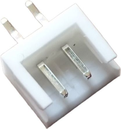 RS PRO Straight Through Hole PCB Header, 2 Contact(s), 2.5 mm Pitch, 1 Row(s), Shrouded [0]; 147-147