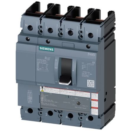 Siemens, SENTRON MCCB 4P 200A, Breaking Capacity 10 kA, Fixed Mount [3VA5220-7GD41-0AA0]; 147-323