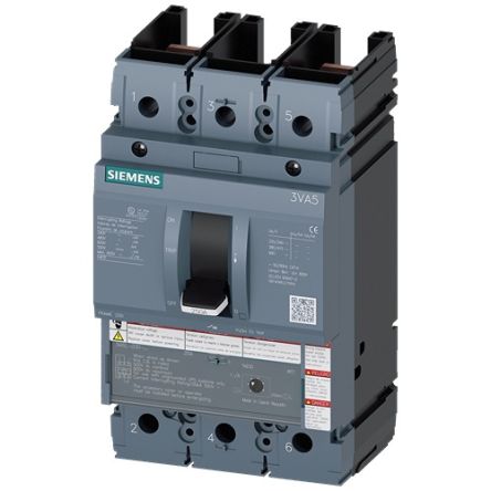 Siemens, SENTRON MCCB 2P 150A, Breaking Capacity 10 kA, Fixed Mount [3VA5215-6EC61-0AA0]; 147-434