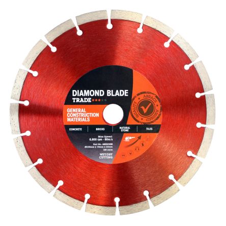 RS PRO Diamond Cutting Blade, 230mm x 10mm Thick, 1 in pack [0]; 148-061