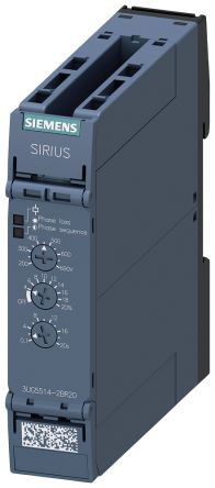 Siemens Phase, Voltage Monitoring Relay, 3 Phase, DPDT, 160 → 760V ac, DIN Rail [3UG5514-2BR20]; 149-162
