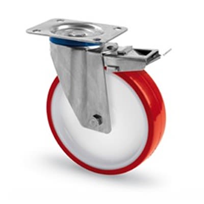 RS PRO Swivel Castor Wheel, 170kg Capacity, 125mm Wheel [0]; 149-197