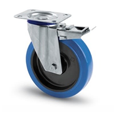 RS PRO Swivel Castor Wheel, 150kg Capacity, 100mm Wheel [0]; 149-224
