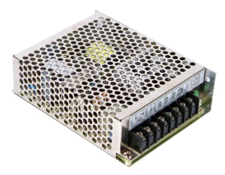 MEAN WELL Switching Power Supply, RQ-65D, -12V dc, 0.5A, 65W, Quad Output, 110/230V Input Voltage [RQ-65D]; 149-387