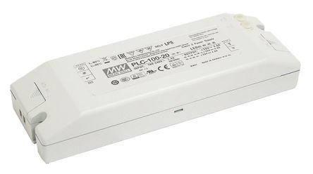 MEAN WELL Switching Power Supply, PLC-100-36, 36V dc, 2.65A, 100W, 1 Output, 110/230V Input Voltage [PLC-100-36]; 149-550