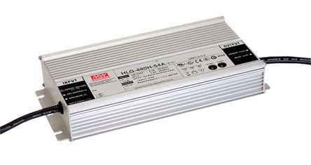 MEAN WELL LED Driver, 48V Output, 480W Output, 10A Output, Constant Current / Constant Voltage Dimmable [HLG-480H-48]; 149-575