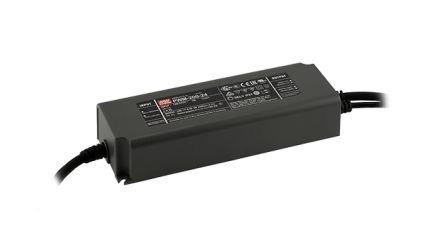 MEAN WELL LED Driver, 24V Output, 200W Output, 8.3A Output, Constant Voltage Dimmable [PWM-200-24]; 149-589