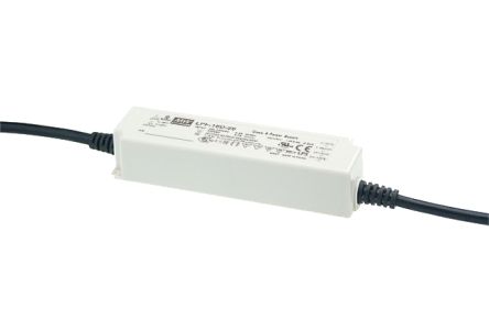 MEAN WELL LED Driver, 48V Output, 16W Output, 340mA Output, Constant Current Dimmable [LPF-16D-48]; 149-623