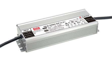 MEAN WELL LED Driver, 24V Output, 320W Output, 13.34A Output, Constant Current / Constant Voltage Dimmable [HLG-320H-24]; 149-718