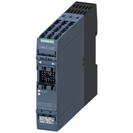 Siemens 3UF7600 Series I/O module, Digital, Relay, 110 → 240 V ac/dc [3UF7600-1AU01-0]; 152-471