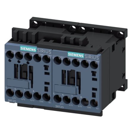 Siemens 3RA23 SIRIUS Contactor, 24 VDC Coil, 3-Pole, 4 A, 3 kW, 3NO, 690 V [3RA2315-8XE30-1BB4]; 153-163