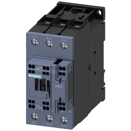 Siemens Contactor Terminal Block, 2 Contact, 1NC + 1NO, DIN Rail Mount, SIRIUS 3RT2 [3RT2035-3AB00]; 153-396