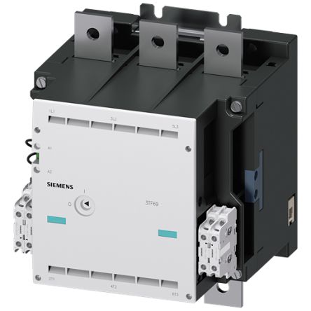 Siemens SIRIUS 3TF6 Contactor, 380 → 460 V ac Coil, 3-Pole, 630 A, 335 kW, 4NC + 4NO, 400 V [3TF6944-8CQ7]; 154-170