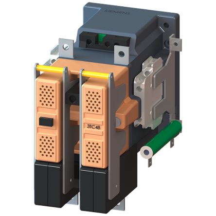 Siemens SIRIUS 3TC4 Contactor, 110 V dc Coil, 2-Pole, 75 A, 2NC + 1NO [3TC4817-0LF4]; 154-212