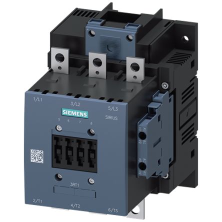 Siemens SIRIUS 3RT14 Contactor, 575 → 600 V AC/DC Coil, 3-Pole, 275 A, 2NC + 2NO, 690 V [3RT1456-6AT36]; 154-280