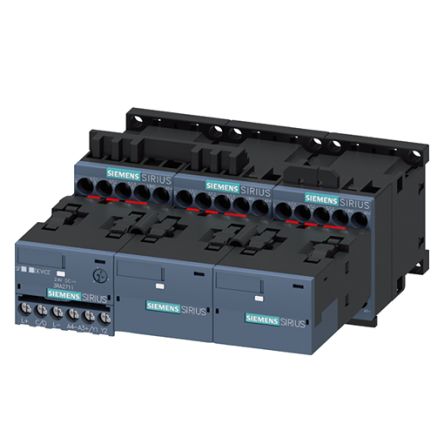 Siemens SIRIUS 3RA24 Contactor, 24 V dc Coil, 3-Pole, 12 A, 5.5 kW, 2NO, 690 V [3RA2415-8XE31-1BB4]; 154-319