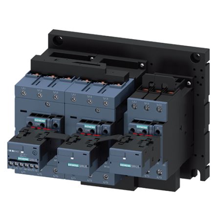 Siemens SIRIUS 3RA24 Contactor, 20 → 33 V AC/DC Coil, 3-Pole, 160 A, 90 kW, 3NO + 3NC, 690 V [3RA2446-8XE32-1NB3]; 154-323