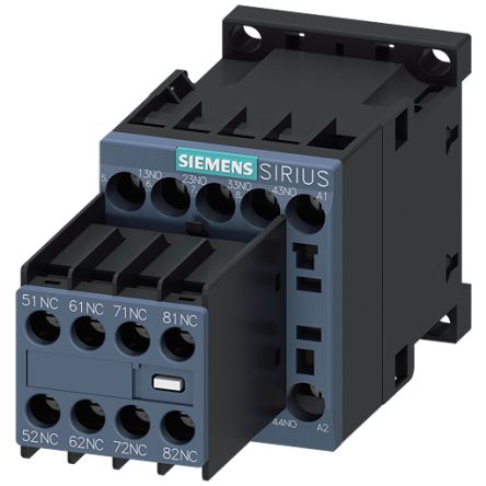 Siemens 3RH2 Contactor Relay 4NC + 4NO, 10 A Contact Rating, 110 V ac, SIRIUS [3RH2344-1AF00]; 154-402