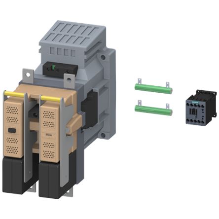 Siemens SIRIUS 3TC Contactor, 110 V dc Coil, 2-Pole, 400 A, 1NC + 2NO [3TC5617-0LF4]; 154-505