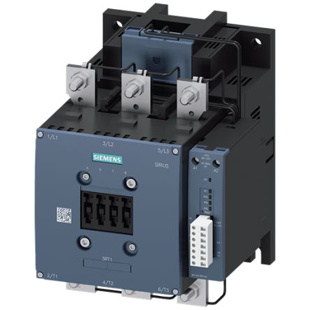 Siemens SIRIUS 3RT14 Contactor, 200 → 277 V AC/DC Coil, 3-Pole, 400 A, 2NC + 2NO, 690 V [3RT1466-6PP35]; 154-599