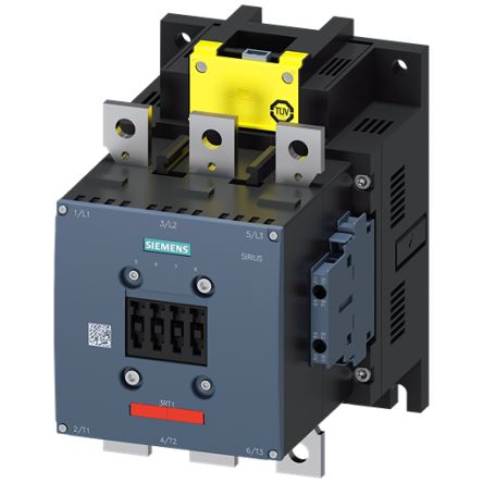 Siemens SIRIUS 3RT14 Contactor, 96 → 127 V AC/DC Coil, 3-Pole, 500 A, 2NC + 2NO, 690 V [3RT1467-6SF36-3PA0]; 154-640