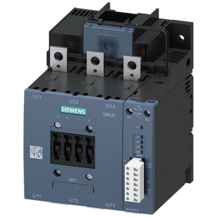 Siemens SIRIUS 3RT Contactor, 24 V Coil, 3-Pole, 65 A, 90 kW, 1 NO + 1 NC, 1 kV [3RT1055-6PP35]; 154-850