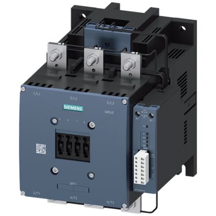 Siemens SIRIUS 3RT14 Contactor, 96 → 127 V AC/DC Coil, 3-Pole, 690 A, 2NC + 2NO, 690 V [3RT1476-6PF35]; 154-871