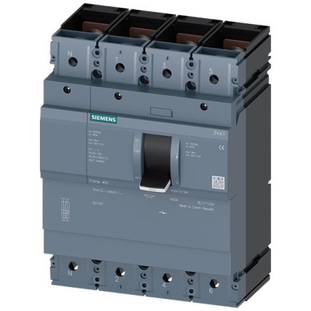 Siemens Switch Disconnector, 4 Pole, 400A Max Current, 400A Fuse Current [3VA1340-1AA42-0AA0]; 155-937