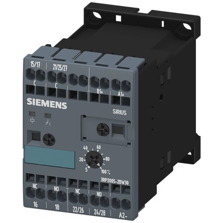 Siemens 3RP20 Series Snap On Timer Relay, 24 → 240V ac/dc, 0.05 → 100h, 16-Function [3RP2005-2BW30]; 155-988