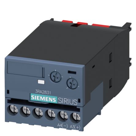 Siemens 3RA28 Series Clip-On Timer Relay, 24 → 90V ac/dc, 0.05 → 100s, 1-Function [3RA2831-1DG10]; 155-996