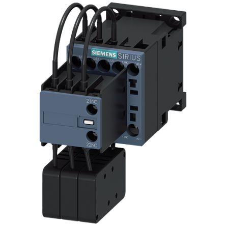 Siemens SIRIUS 3RT26 Capacitor Contactor, 110 V dc Coil, 3-Pole, 18 A, 4 kW, 2NC, 400 V [3RT2617-1BF45]; 156-091