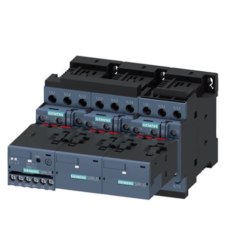 Siemens SIRIUS 3RA24 Contactor, 24 V dc Coil, 3-Pole, 50 A, 22 kW, 3NO + 3NC, 690 V [3RA2426-8XH32-1BB4]; 156-139