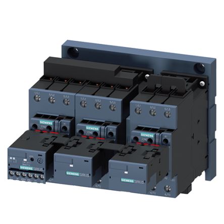 Siemens SIRIUS 3RA24 Contactor, 20 → 33 V AC/DC Coil, 3-Pole, 115 A, 55 kW, 3NO + 3NC, 690 V [3RA2437-8XH32-1NB3]; 156-154