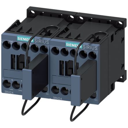 Siemens 3RH2 Contactor Relay 2NC + 1NO, 10 A Contact Rating, 24 V dc, SIRIUS [3RH2422-1LB40-0LA0]; 156-211