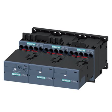 Siemens SIRIUS 3RA24 Contactor, 24 V dc Coil, 3-Pole, 25 A, 11 kW, 3NO, 690 V [3RA2417-8XF31-1BB4]; 156-313