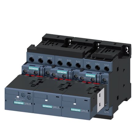 Siemens SIRIUS 3RA24 Contactor, 24 V dc Coil, 3-Pole, 25 A, 11 kW, 3NO + 3NC, 690 V [3RA2423-8XF32-1BB4]; 156-316