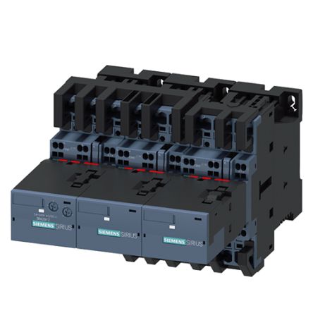 Siemens SIRIUS 3RA24 Contactor, 24 V dc Coil, 3-Pole, 50 A, 22 kW, 3NO + 3NC, 690 V [3RA2426-8XF32-2BB4]; 156-335