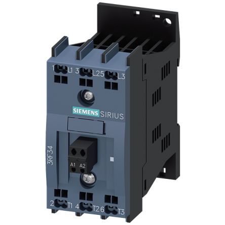 Siemens SIRIUS 3RF34 Contactor, 110 → 230 V AC Coil, 3-Pole, 5.2 A, 2NO, 600 V [3RF3405-2BB26]; 156-423