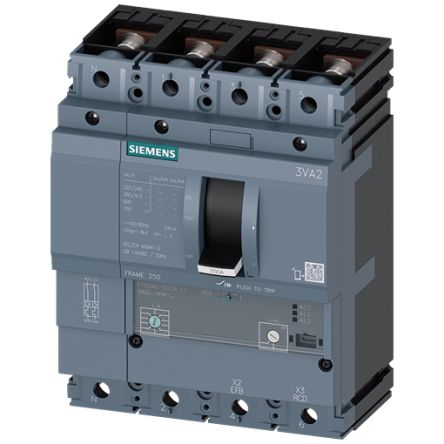 Siemens SENTRON Electronic Circuit Breaker 160A 3VA2, 4 channels Type N [3VA2216-5HK42-0AA0]; 156-826