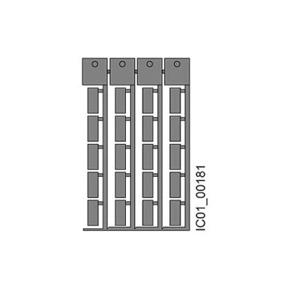 Siemens Grey Adhesive Blank Adhesive Label, Pack of 10Sheets [3RT2900-1SB60]; 156-861