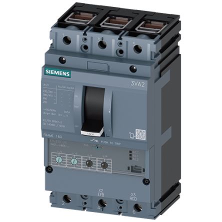 Siemens SENTRON Electronic Circuit Breaker 100A 3VA2, 3 channels [3VA2110-5HM36-0AA0]; 157-066