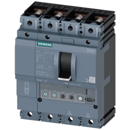 Siemens SENTRON Electronic Circuit Breaker 63A 3VA2, 4 channels [3VA2163-5HM42-0AA0]; 157-136
