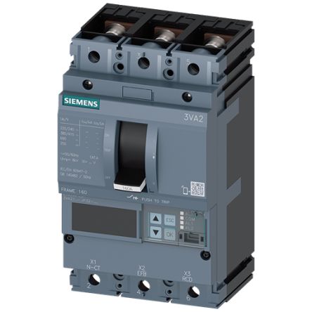 Siemens SENTRON Electronic Circuit Breaker 63A 3VA2, 3 channels [3VA2163-5JP32-0AA0]; 157-281