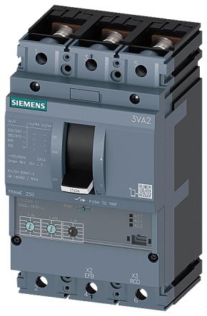 Siemens SENTRON Electronic Circuit Breaker 160A 3VA2, 3 channels Type N [3VA2216-8HL32-0AA0]; 157-356