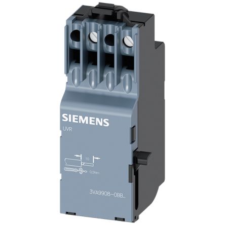 Siemens SENTRON Undervoltage Release for use with 3VA1 and 3VA20-26 [3VA9908-0BB12]; 157-837