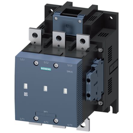 Siemens 3RT12 SIRIUS Contactor, 380 → 420 V Coil, 3-Pole, 225 A, 315 kW, 2 NO + 2 NC, 1 kV [3RT1264-6AV36]; 157-916