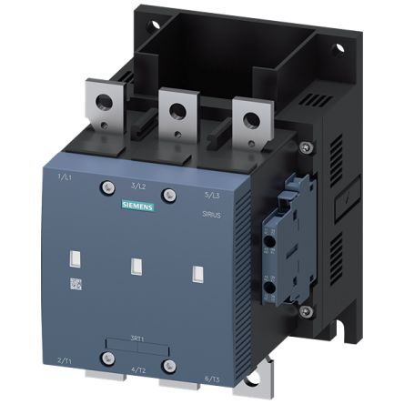Siemens SIRIUS 3RT12 Contactor, 3-Pole, 265 A, 355 kW, 2 NO + 2 NC, 1 kV [3RT1265-6LA06]; 157-925