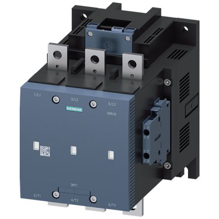 Siemens 3RT12 3RT12 Contactor, 24 V Coil, 3-Pole, 500 A, 710 kW, 2 NO + 2 NC, 1 kV [3RT1276-6NP36]; 157-946