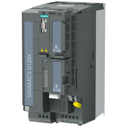 Siemens Inverter Drive, 15 kW, 3 Phase, 380 → 480 V, 29.5 A, G120X Series [6SL3220-1YE28-1UB0]; 158-554