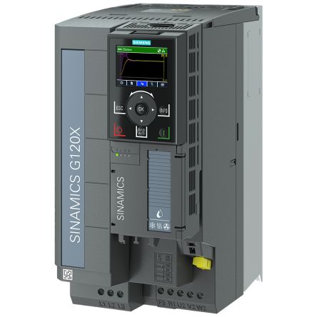 Siemens Inverter Drive, 5.5 kW, 3 Phase, 200 → 240 V, 20.8 A, G120X Series [6SL3220-2YC22-0UF0]; 158-668